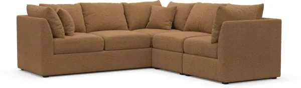 Nest Foam Comfort Sectional - Texel Caramel