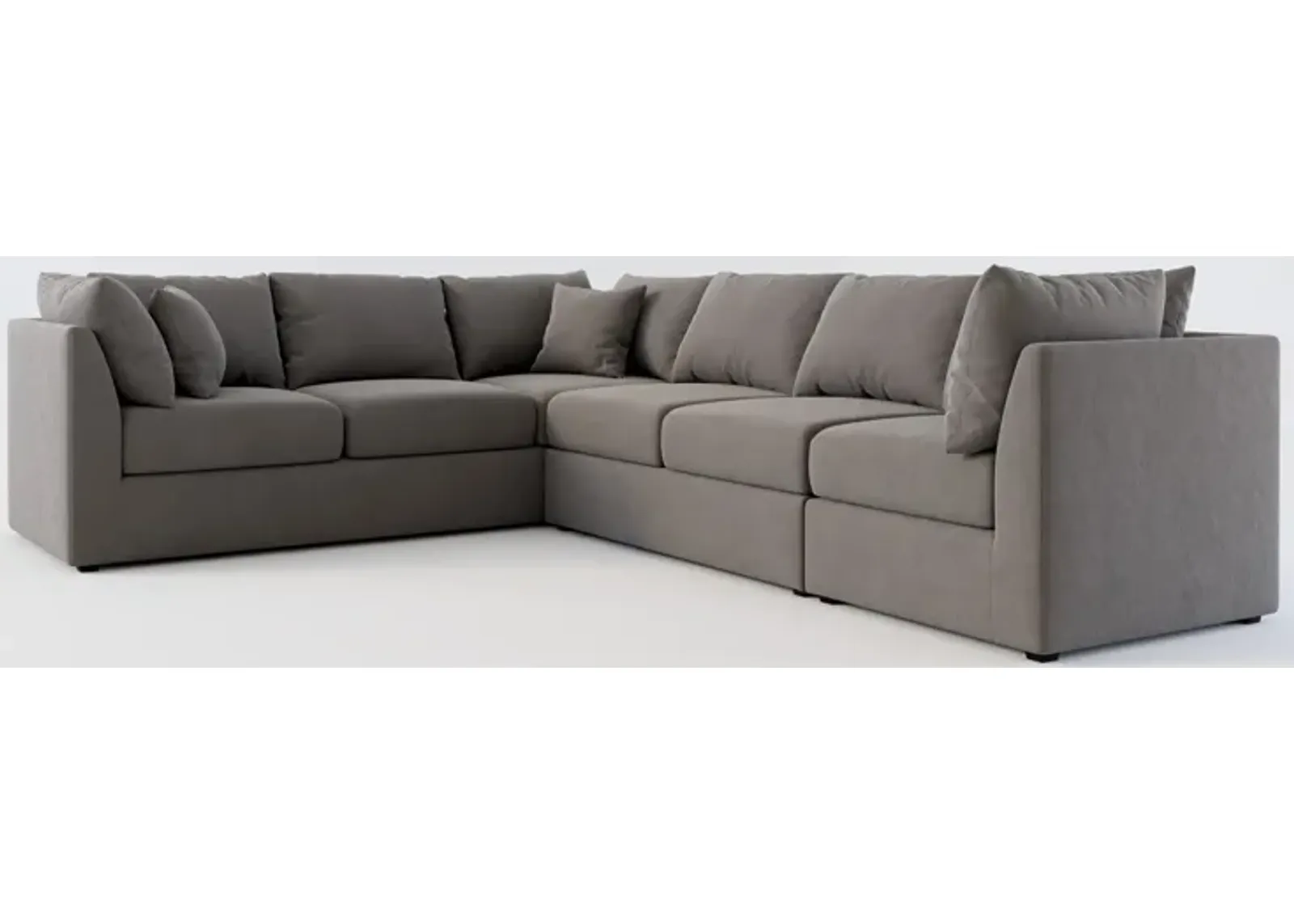 Nest Foam Comfort 3-Piece Large Sectional - Merrimac Ash