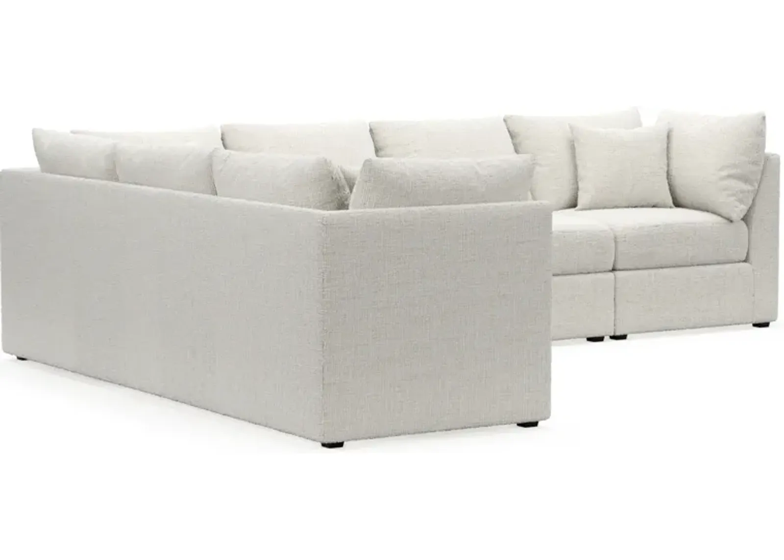 Nest Foam Comfort 3-Piece Large Sectional - Bantu Pearl