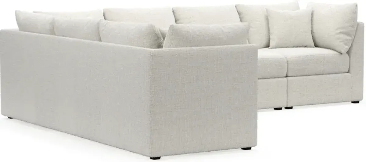 Nest Foam Comfort 3-Piece Large Sectional - Bantu Pearl