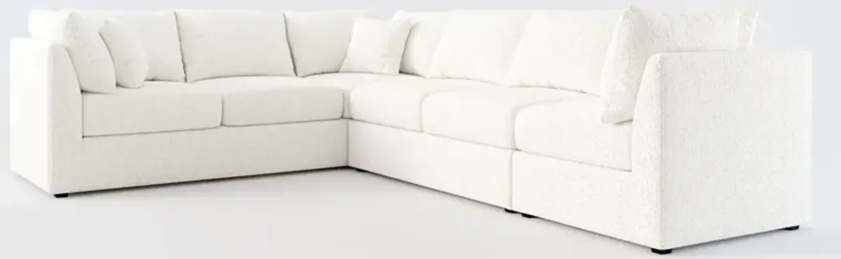 Nest Foam Comfort 3-Piece Large Sectional - River Rock Ivory