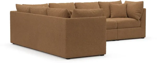 Nest Foam Comfort Sectional - Texel Caramel