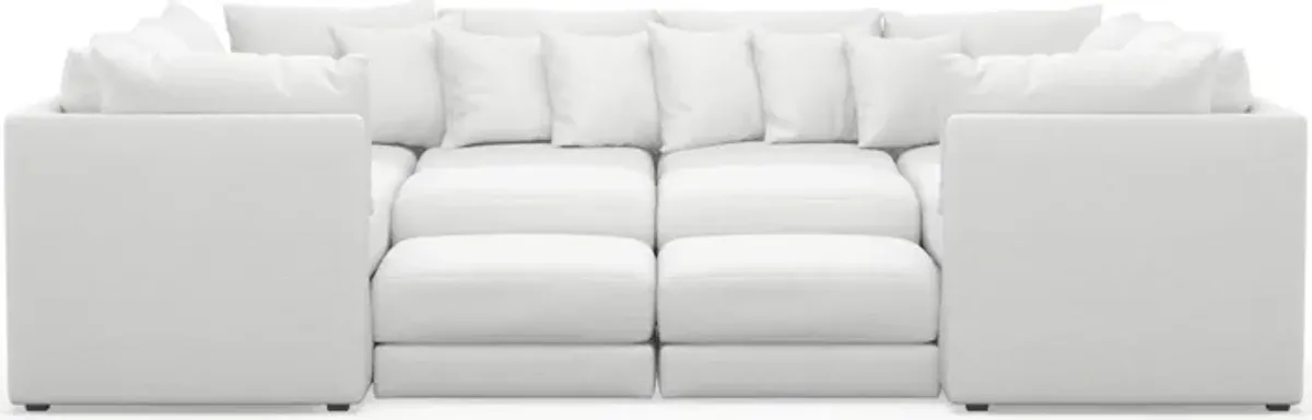 Nest Foam Comfort 9-Piece Pit Sectional - Lovie Chalk