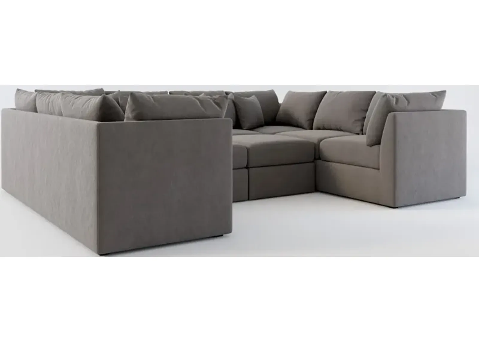 Nest Foam Comfort 5-Piece Pit Sectional - Merrimac Ash