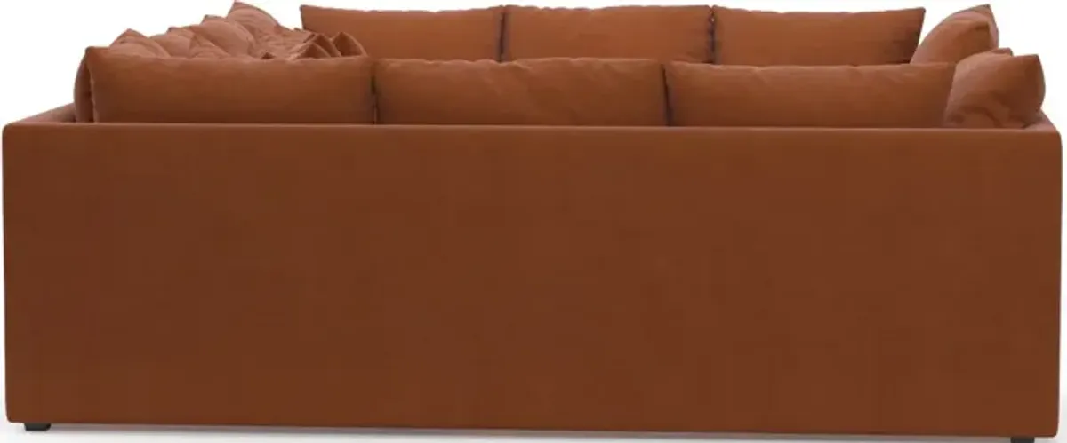 Nest Foam Comfort 5-Piece Pit Sectional - Merrimac Brick