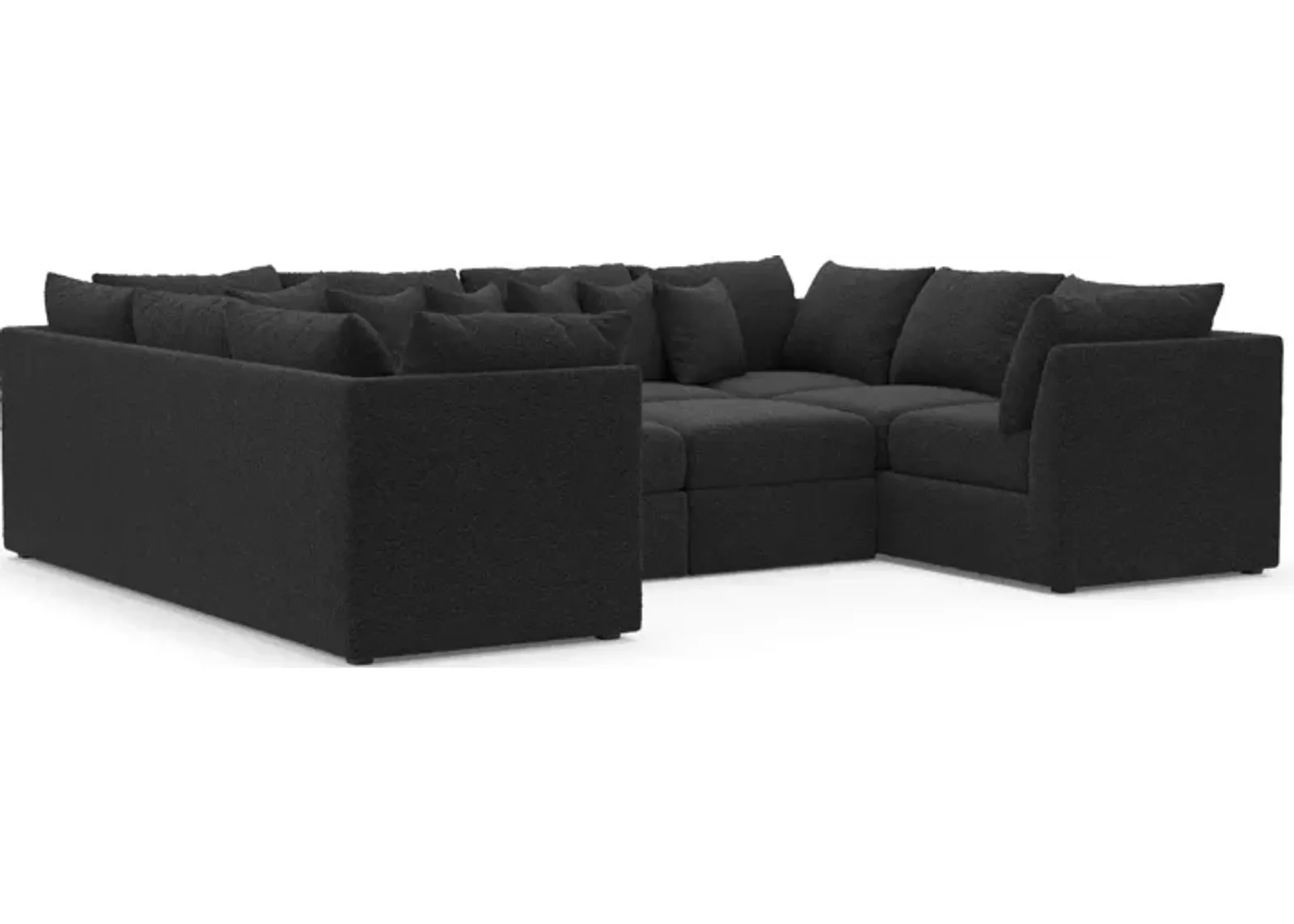 Nest Foam Comfort 5-Piece Pit Sectional - Bloke Obsidian