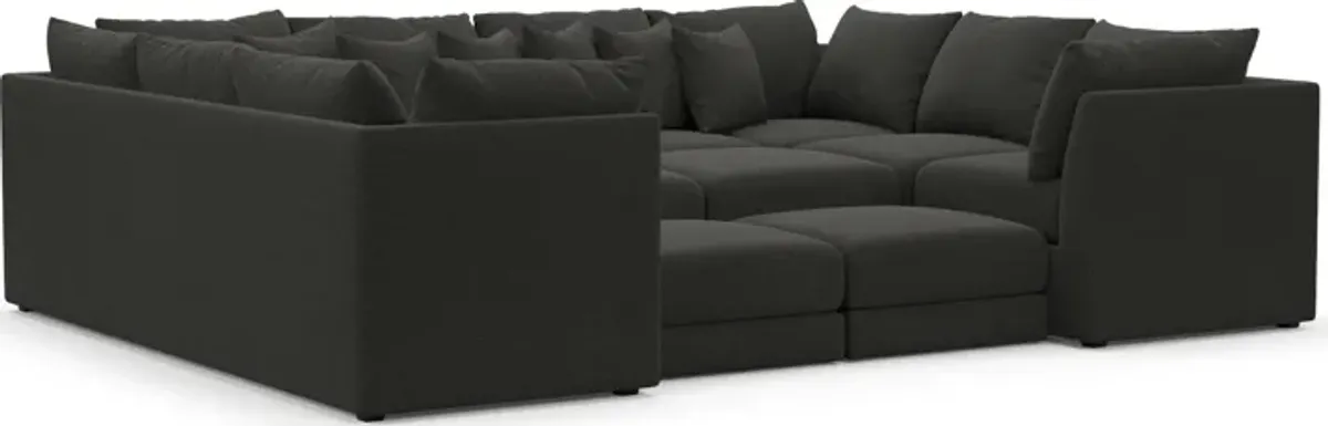 Nest Foam Comfort 7-Piece Pit Sectional - Liv Onyx