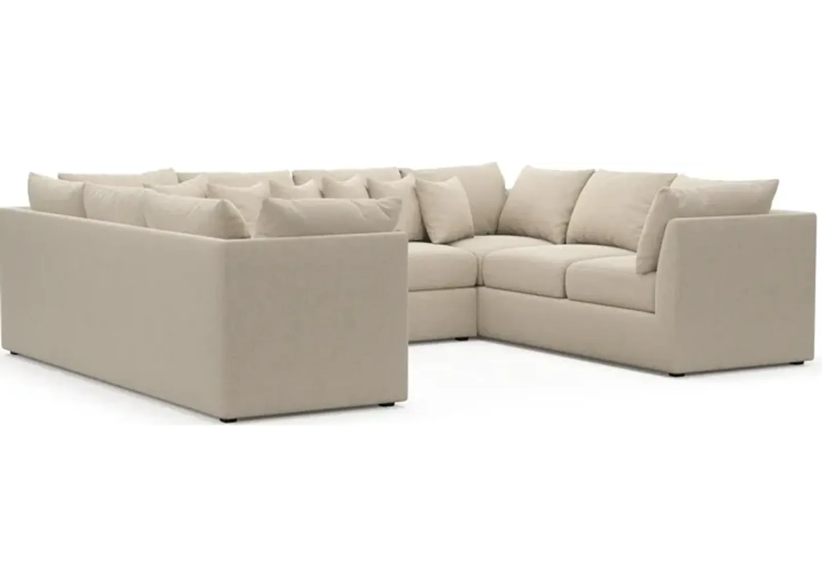 Nest Foam Comfort 3-Piece Pit Sectional - Basker Antique