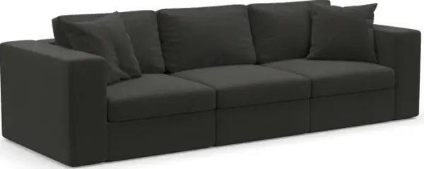 Collin Hybrid Comfort 3-Piece Sofa - Liv Onyx