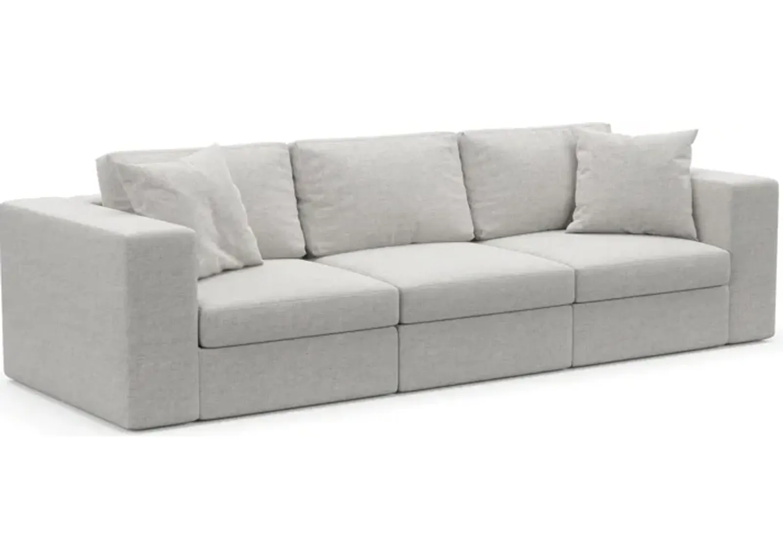 Collin Hybrid Comfort 3-Piece Sofa - Adario Fog