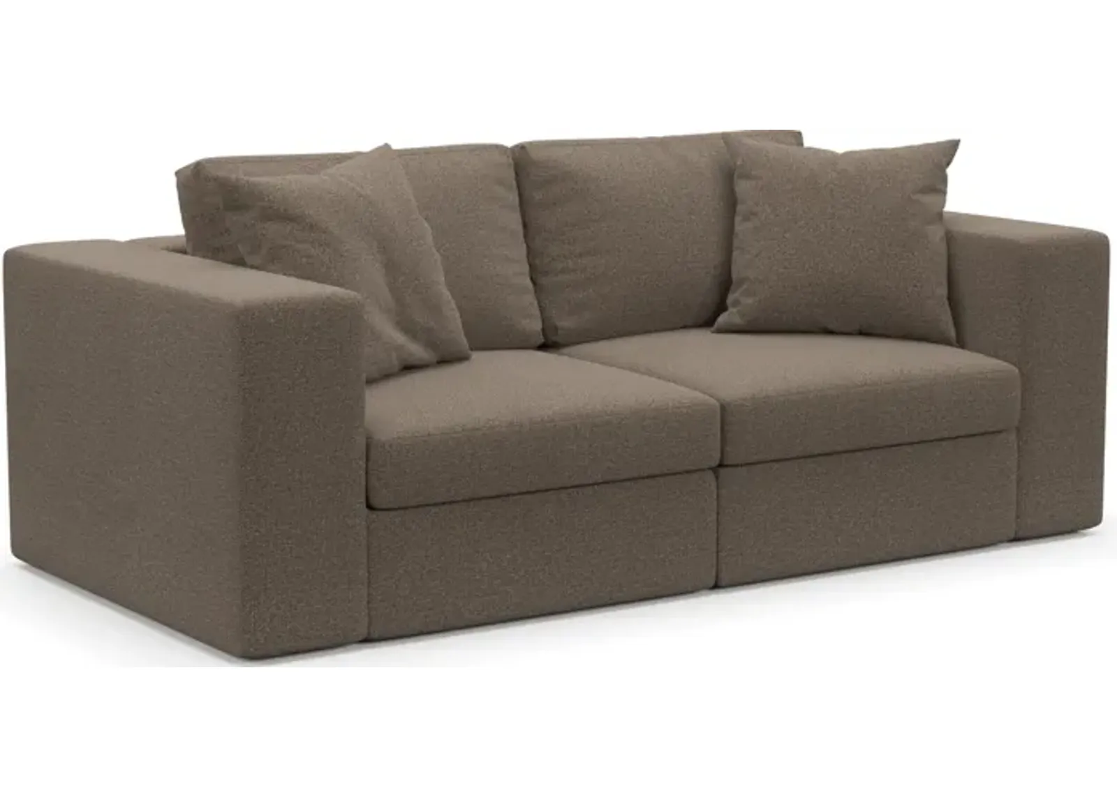 Collin Hybrid Comfort 2-Piece Sofa - Liv Umber