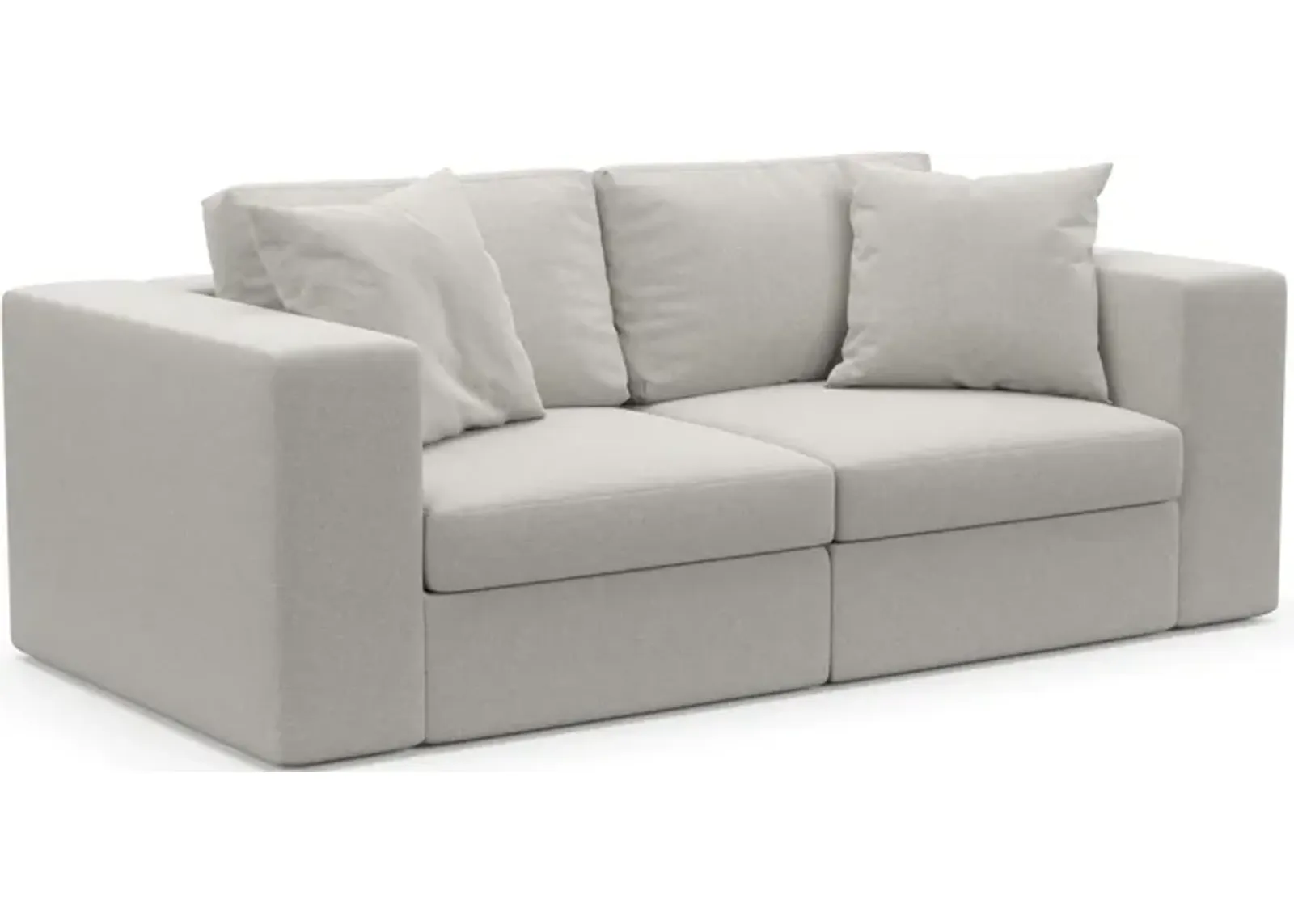 Collin Hybrid Comfort 2-Piece Sofa - Basker Dove