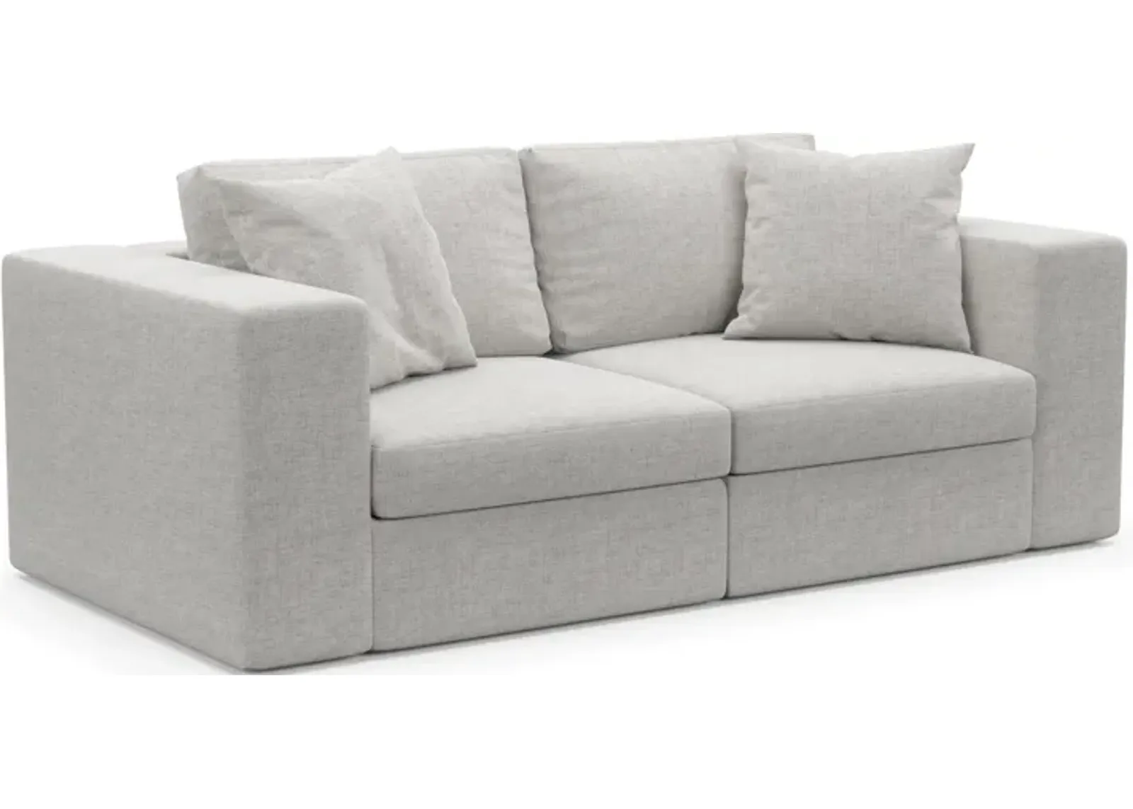 Collin Hybrid Comfort 2-Piece Sofa - Adario Fog