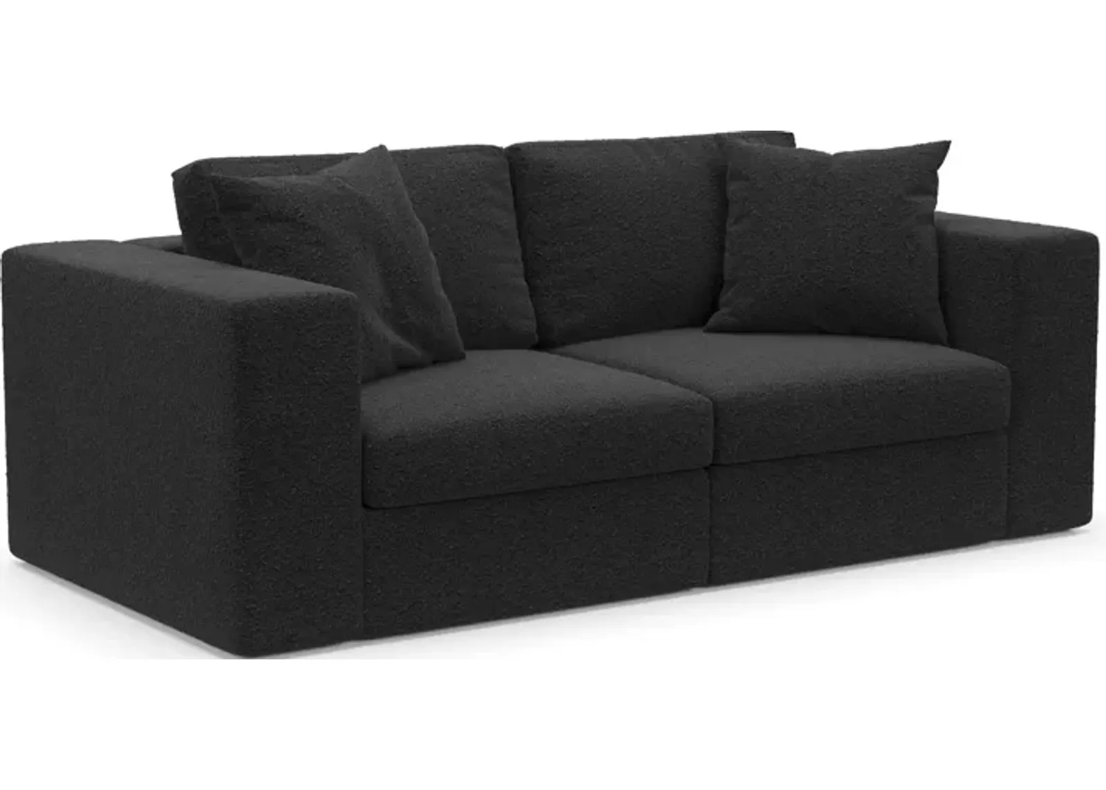 Collin Hybrid Comfort 2-Piece Sofa - Bloke Obsidian