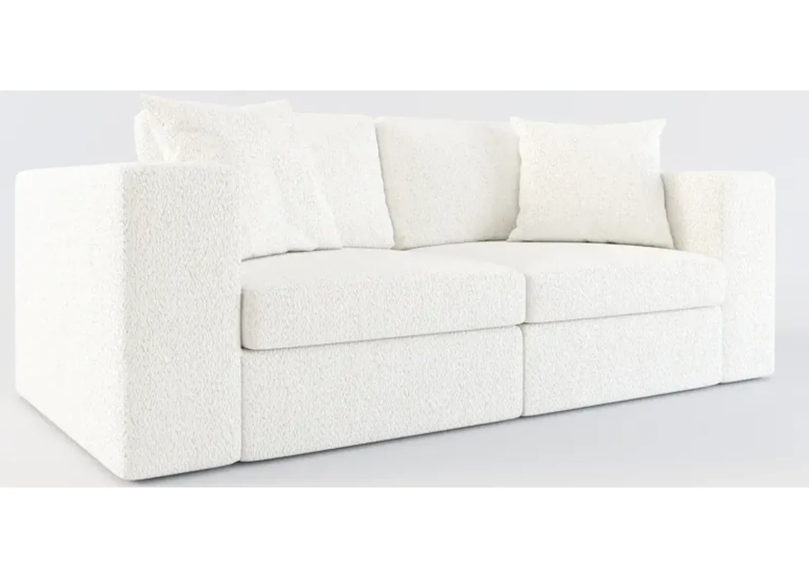 Collin Hybrid Comfort 2-Piece Sofa - River Rock Ivory