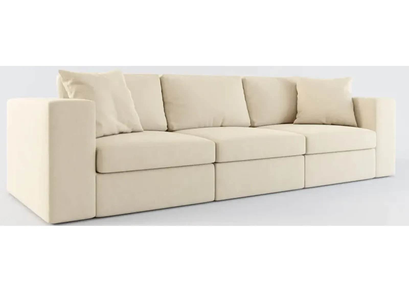 Collin Foam Comfort 3-Piece Sofa - Merrimac Ecru