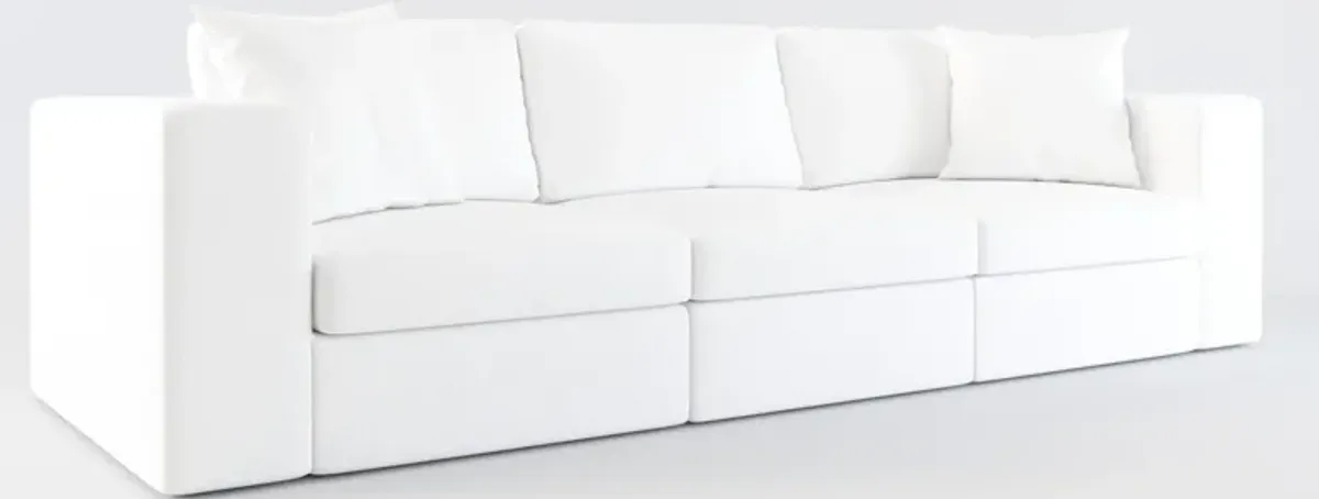 Collin Foam Comfort 3-Piece Sofa - Lovie Chalk