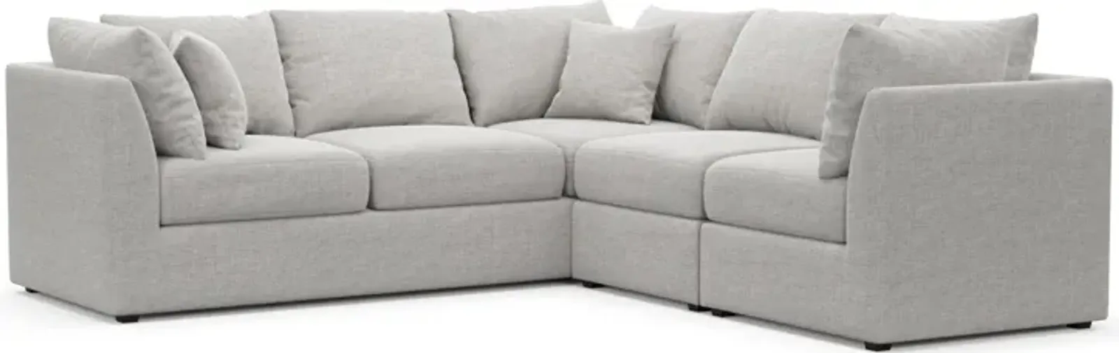 Nest Foam Comfort 3-Piece Small Sectional - Adario Fog