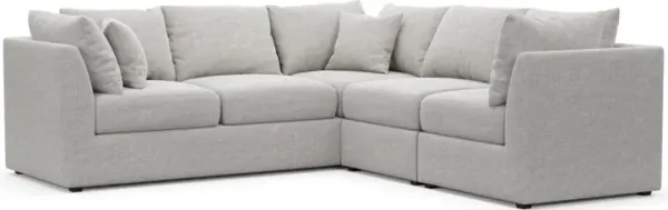 Nest Foam Comfort 3-Piece Small Sectional - Adario Fog