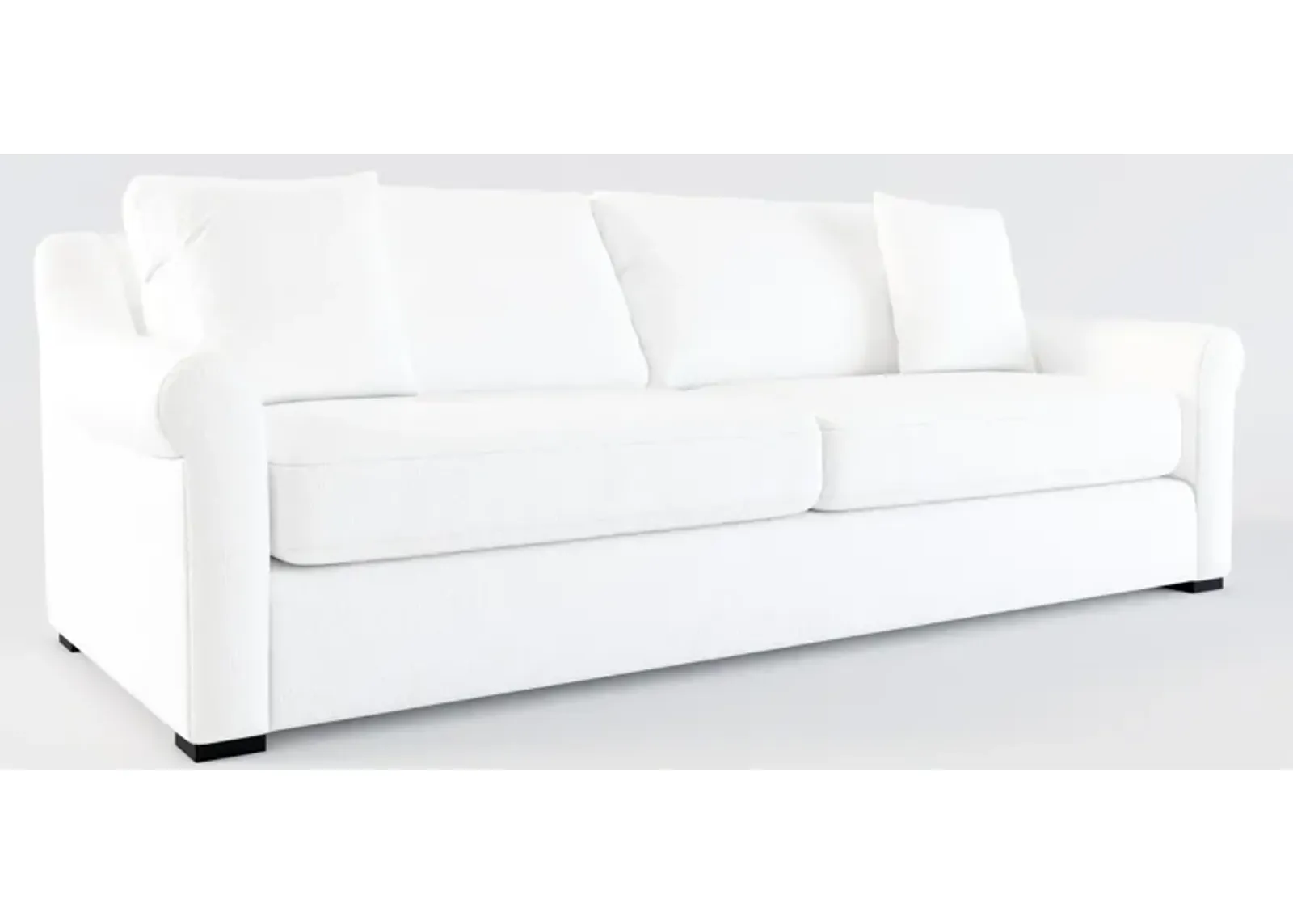 Bowery Foam Comfort 97" Sofa - Lovie Chalk