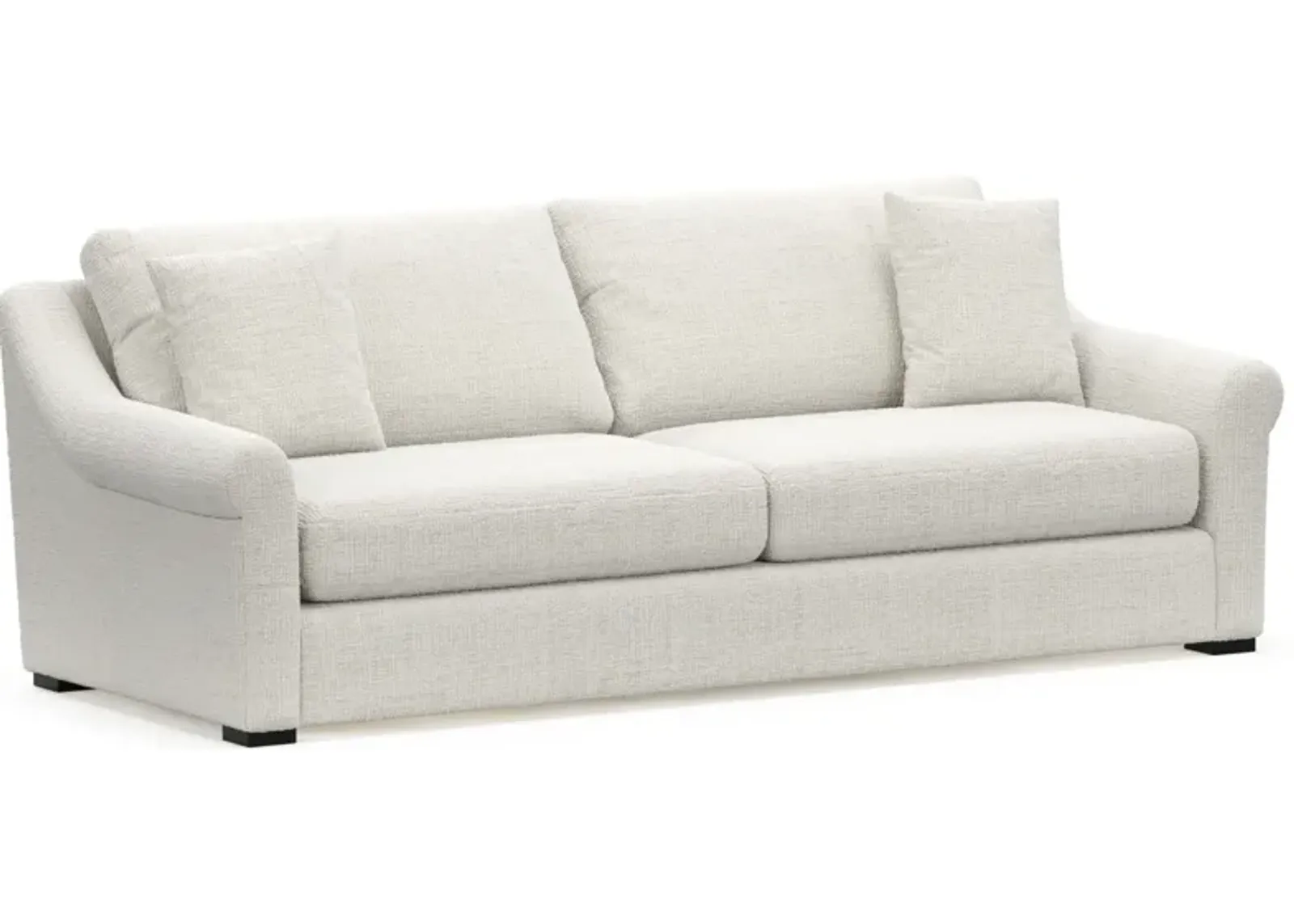 Bowery Foam Comfort 97" Sofa - Bantu Pearl