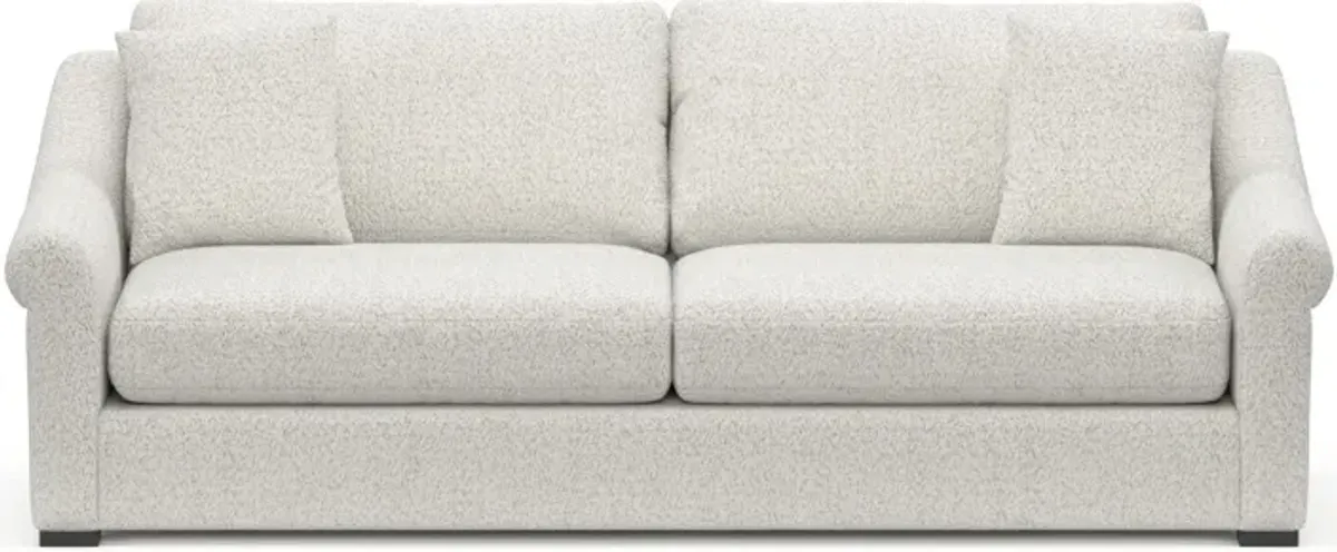 Bowery Foam Comfort 97" 25"D Sofa - River Rock Ivory