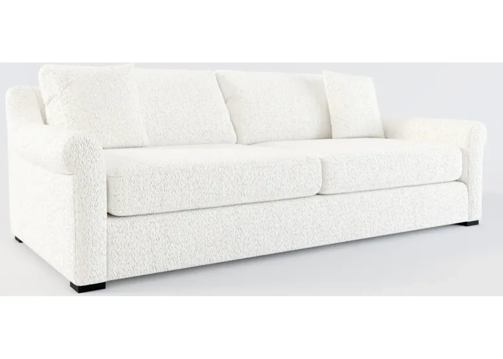 Bowery Foam Comfort 97" 25"D Sofa - River Rock Ivory