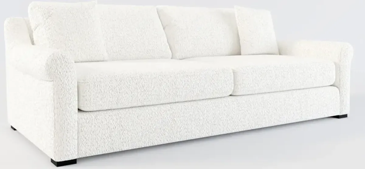 Bowery Foam Comfort 97" 25"D Sofa - River Rock Ivory