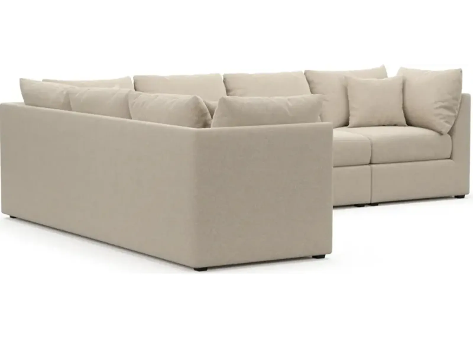 Nest Foam Comfort 3-Piece Large Sectional - Basker Antique