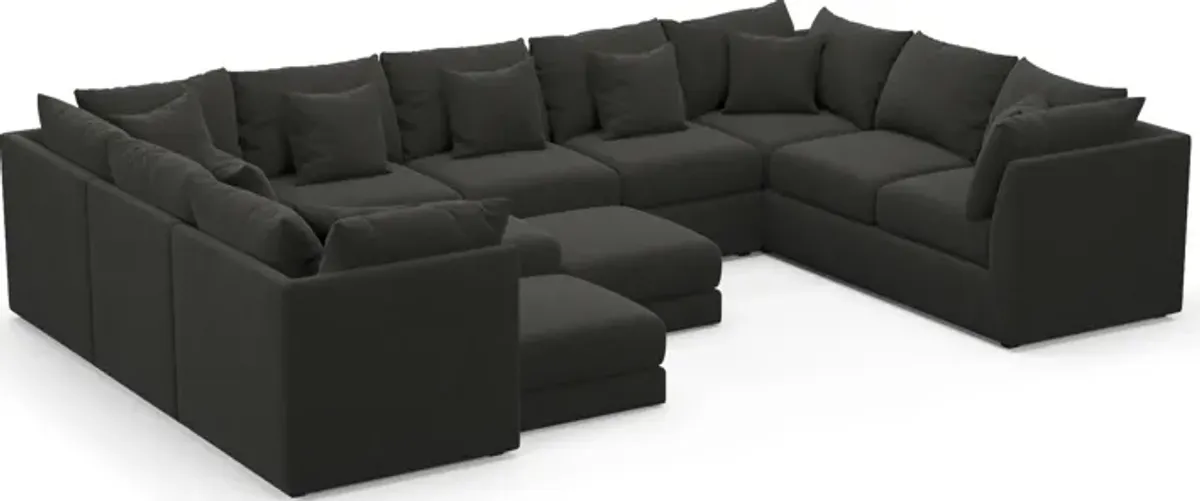 Nest Foam Comfort 9-Piece Large Pit Sectional - Liv Onyx