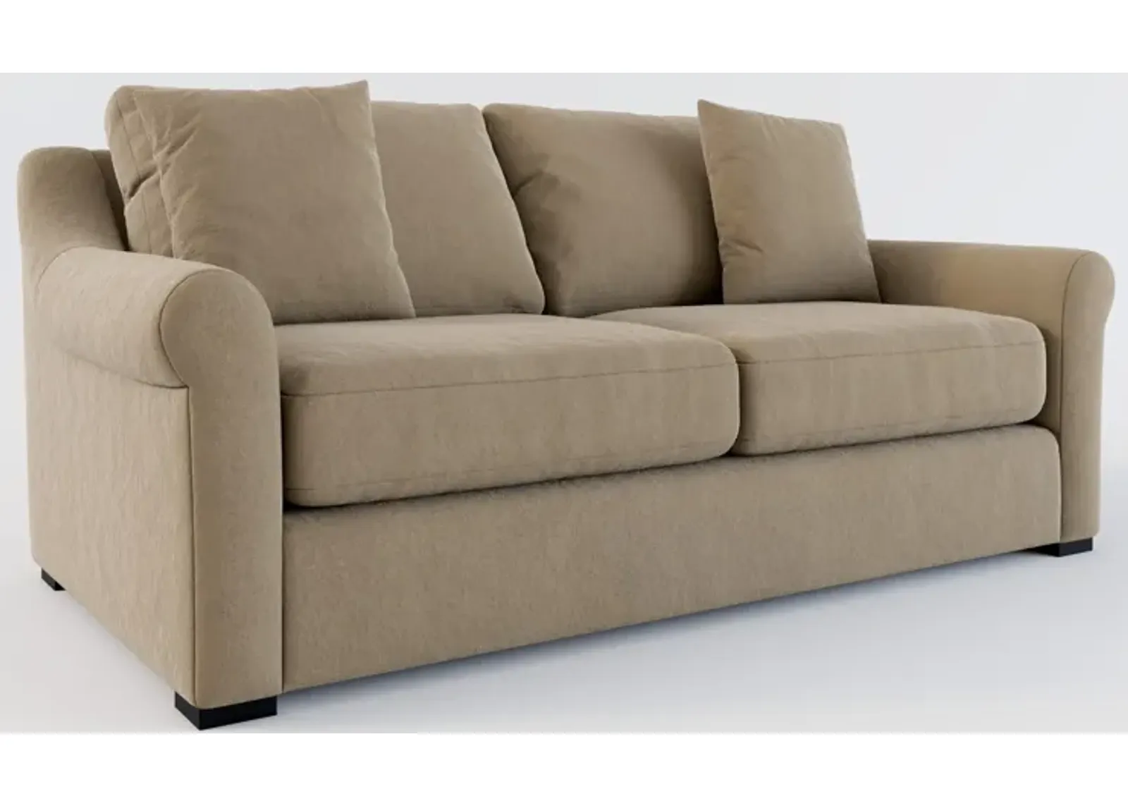 Bowery Foam Comfort 77" Sofa - Merrimac Brownstone