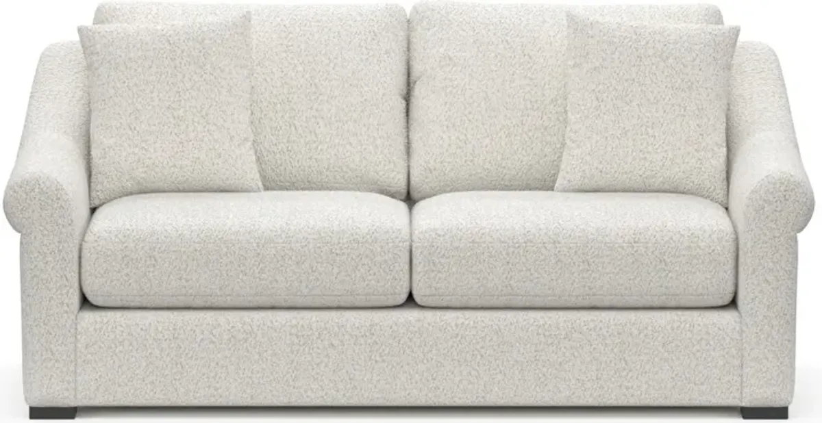 Bowery Foam Comfort 77" 25"D Sofa - River Rock Ivory