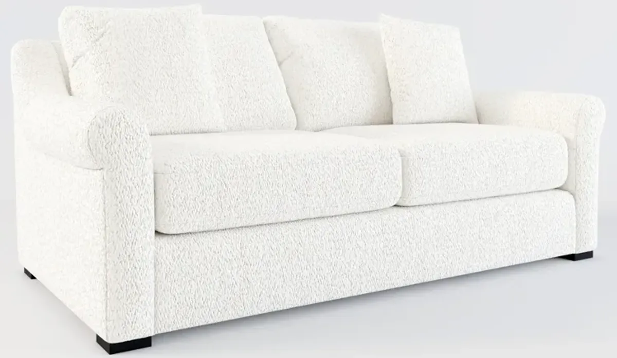 Bowery Foam Comfort 77" 25"D Sofa - River Rock Ivory