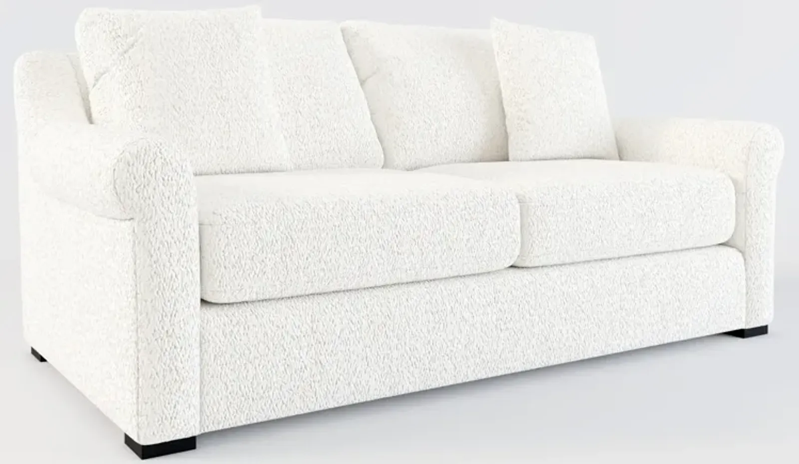 Bowery Foam Comfort 77" 25"D Sofa - River Rock Ivory