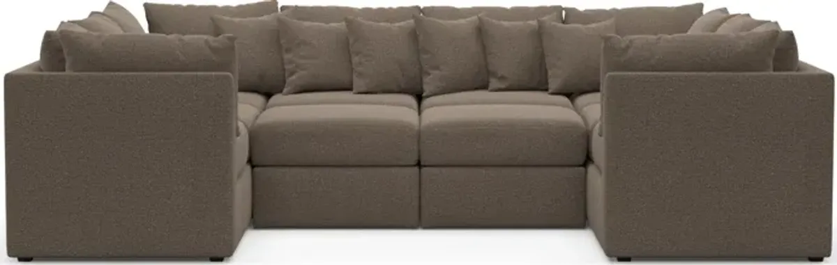 Nest Foam Comfort 5-Piece Pit Sectional - Liv Umber