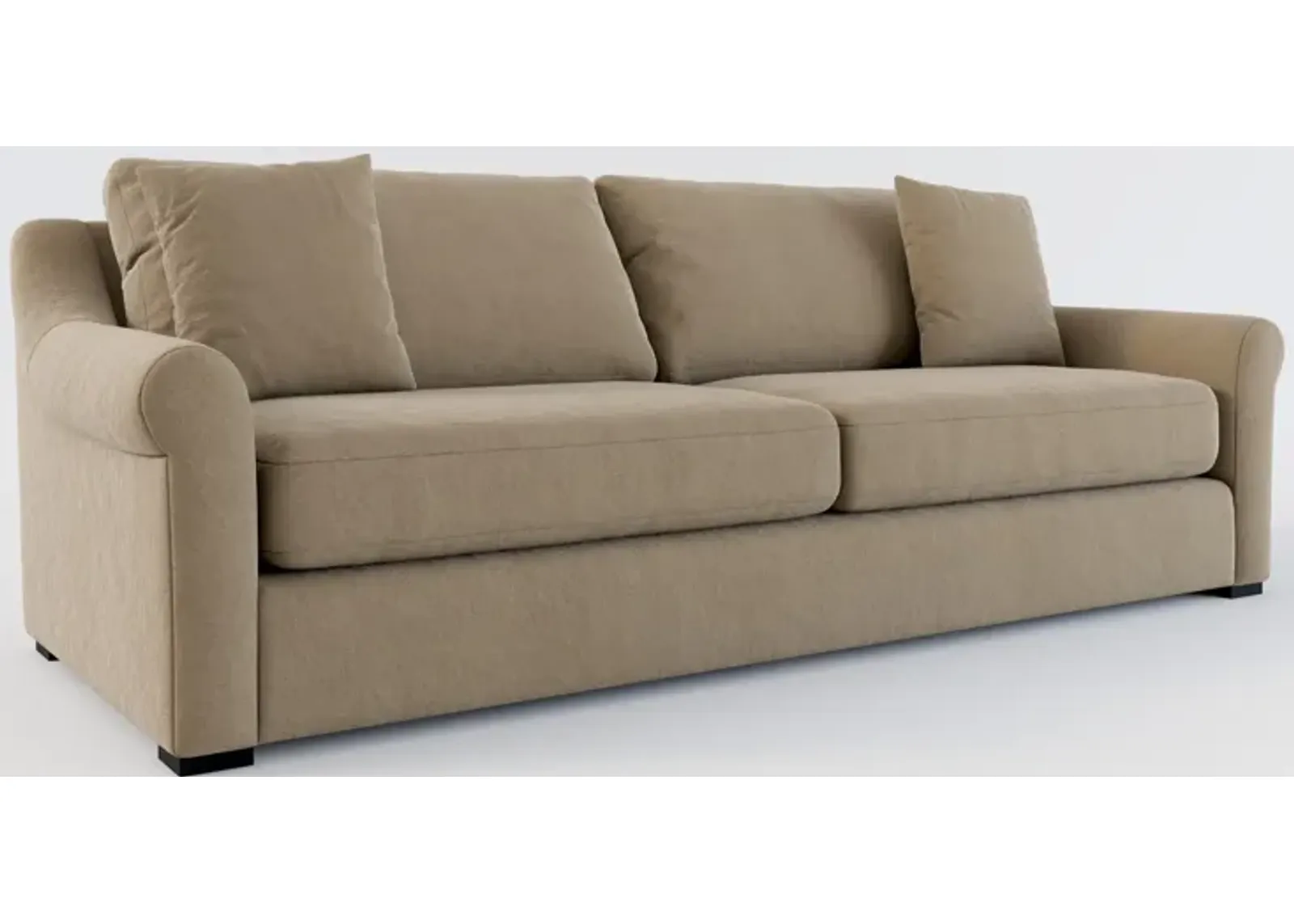 Bowery Foam Comfort 97" Sofa - Merrimac Brownstone