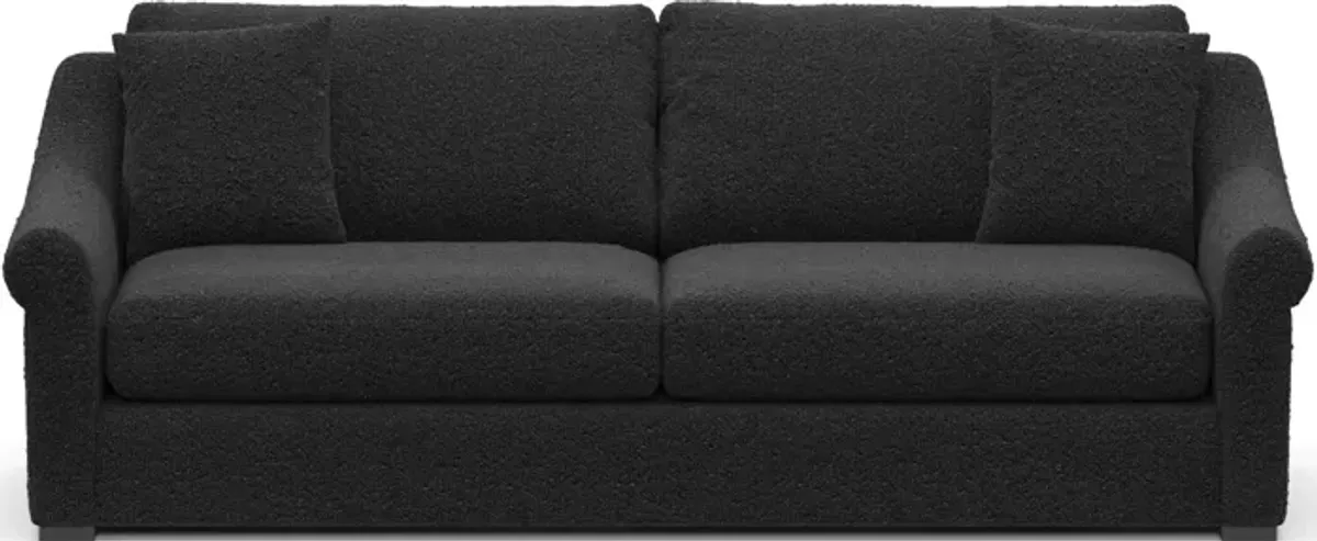 Bowery Foam Comfort 97" Sofa - Bloke Obsidian