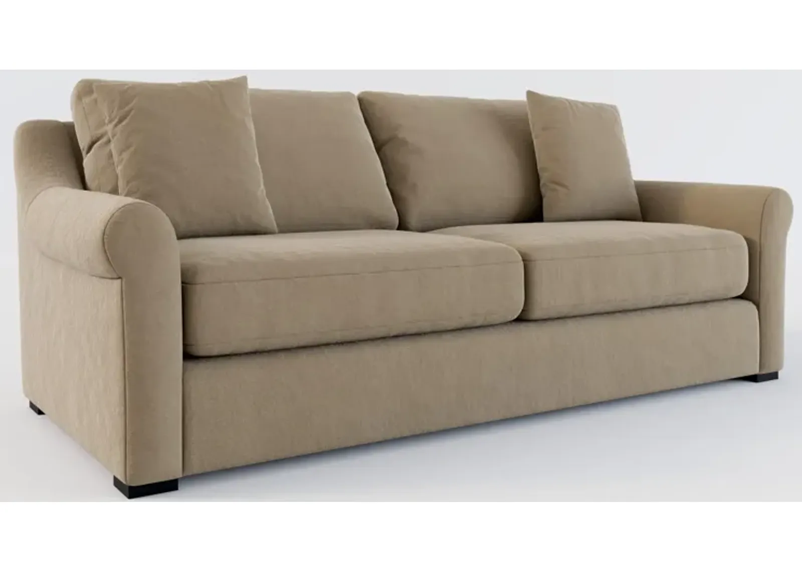 Bowery Foam Comfort 87" Sofa - Merrimac Brownstone