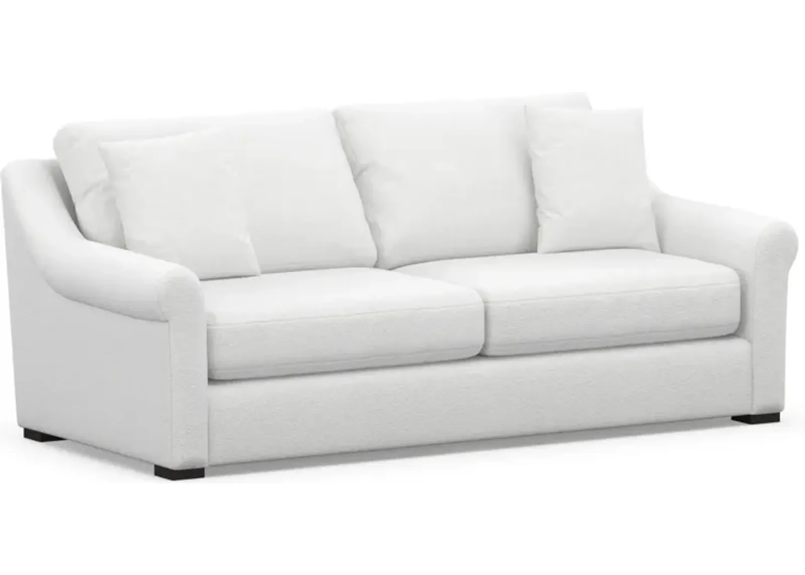 Bowery Foam Comfort 87" Sofa - Lovie Chalk