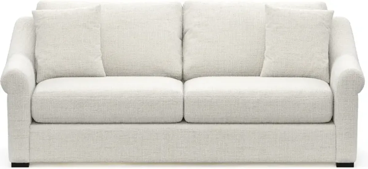 Bowery Foam Comfort 87" Sofa - Bantu Pearl