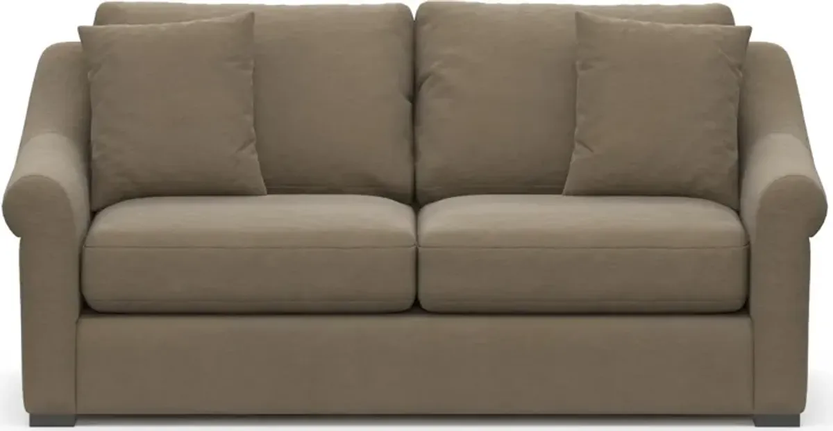 Bowery Foam Comfort 77" Sofa - Merrimac Brownstone