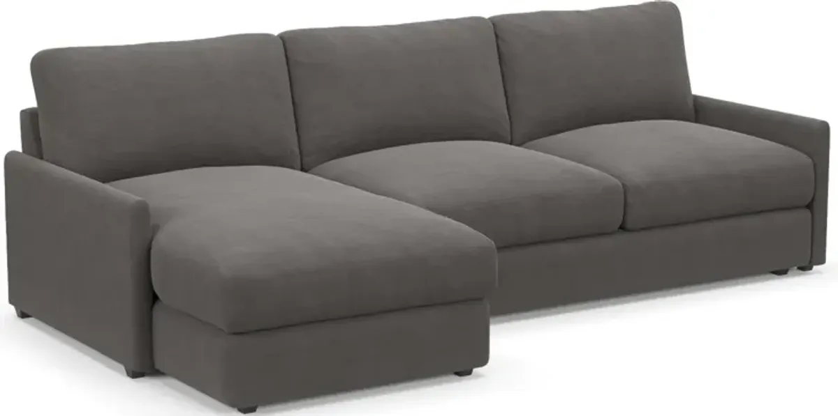 Jasper Foam Comfort 2-Piece Sectional with Left-Facing Chaise - Merrimac Ash