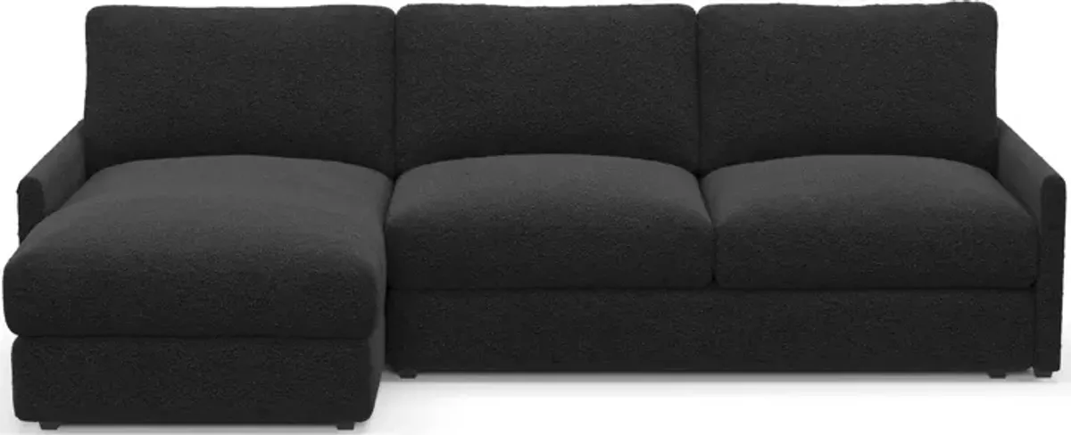 Jasper Foam Comfort 2-Piece Sectional with Left-Facing Chaise - Bloke Obsidian