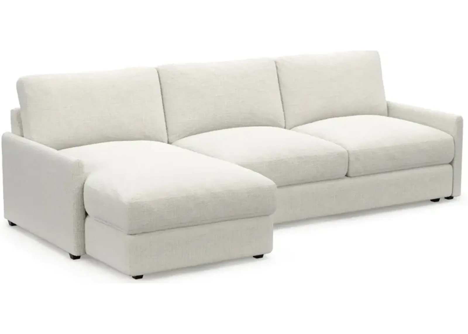 Jasper Foam Comfort 2-Piece Sectional with Left-Facing Chaise - Bantu Pearl