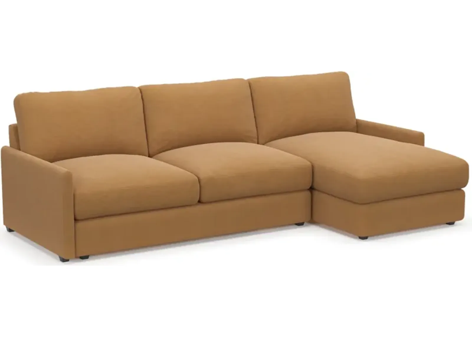 Jasper Hybrid Comfort 2-Piece Sectional with Right-Facing Chaise - Merrimac Topaz