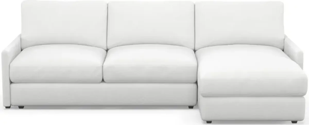 Jasper Hybrid Comfort 2-Piece Sectional with Right-Facing Chaise - Lovie Chalk