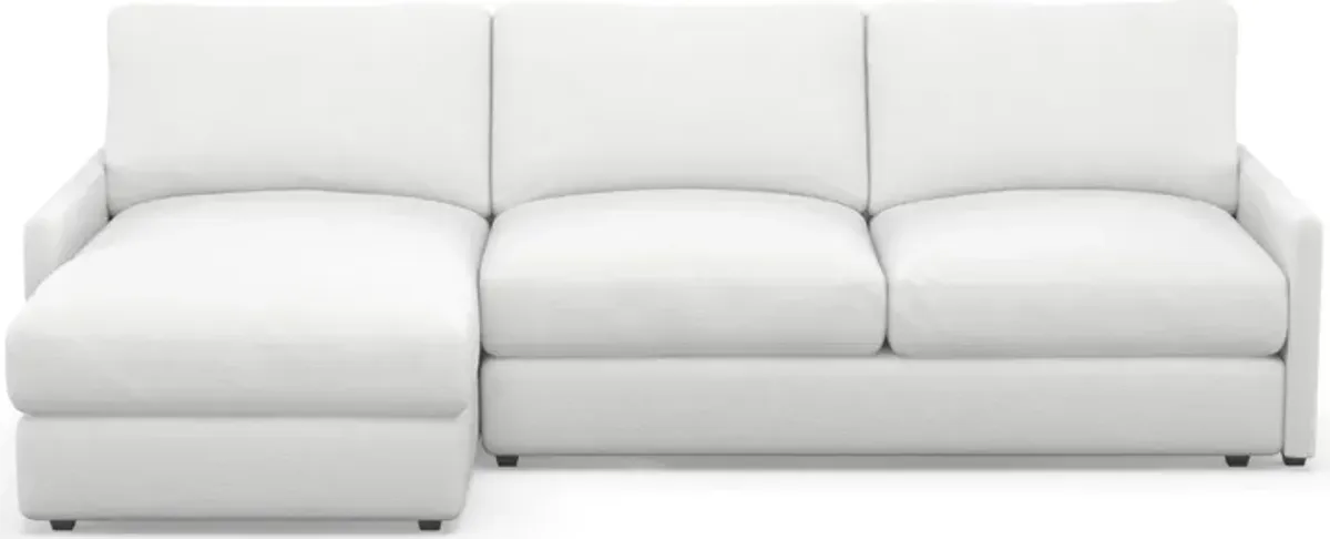 Jasper Hybrid Comfort 2-Piece Sectional with Left-Facing Chaise - Lovie Chalk