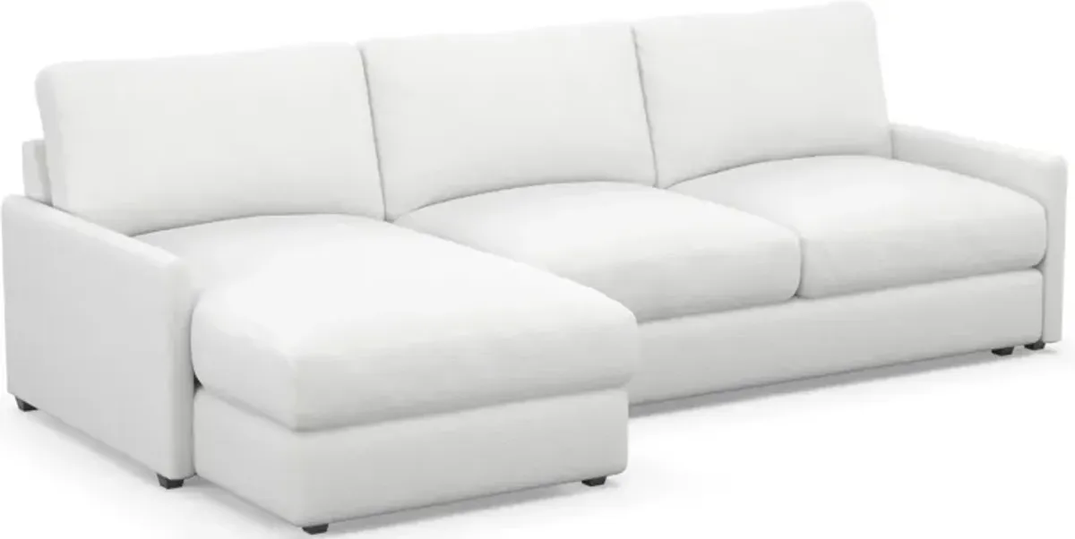 Jasper Hybrid Comfort 2-Piece Sectional with Left-Facing Chaise - Lovie Chalk