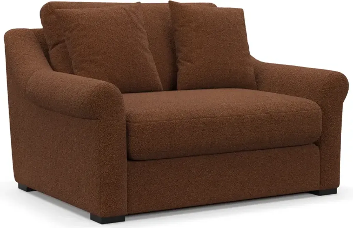 Bowery Foam Comfort Corner Chair - Nora Chocolate