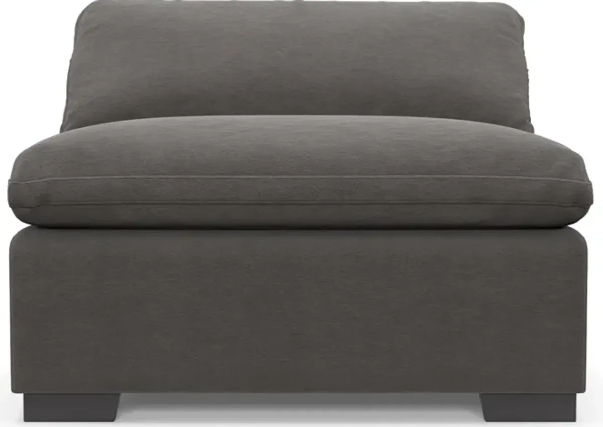 Plush Core Comfort Armless Chair - Merrimac Ash